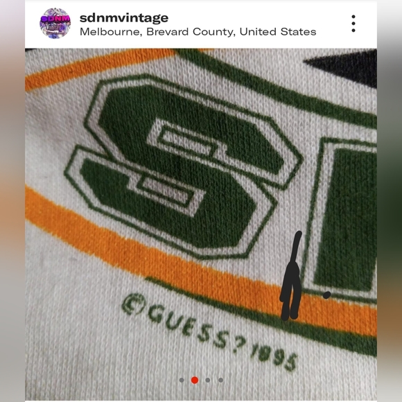 1995 Guess Athletic tee - Picture 3 of 4